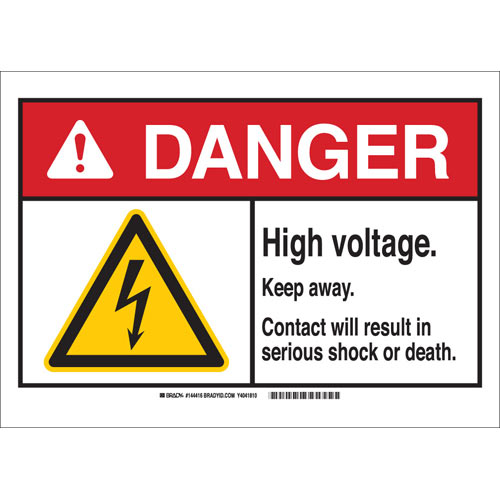 Brady® 144417 Accident Prevention Signs