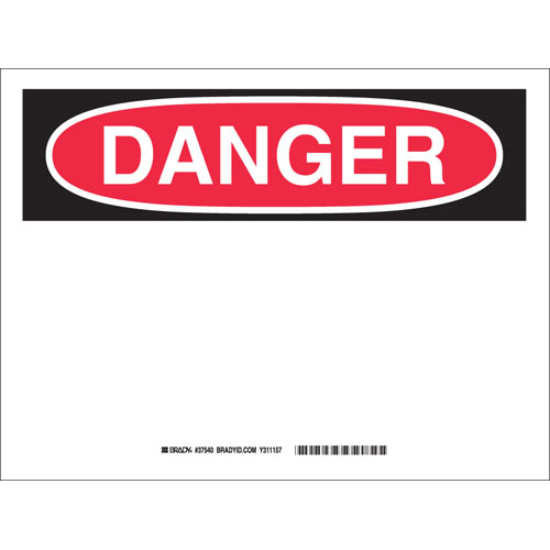 Brady® 37540 Blank Signs & Preprinted Headers