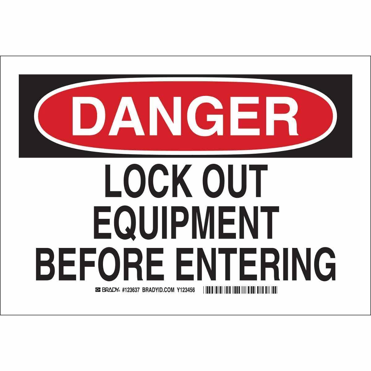 Brady® 123636 Accident Prevention Signs