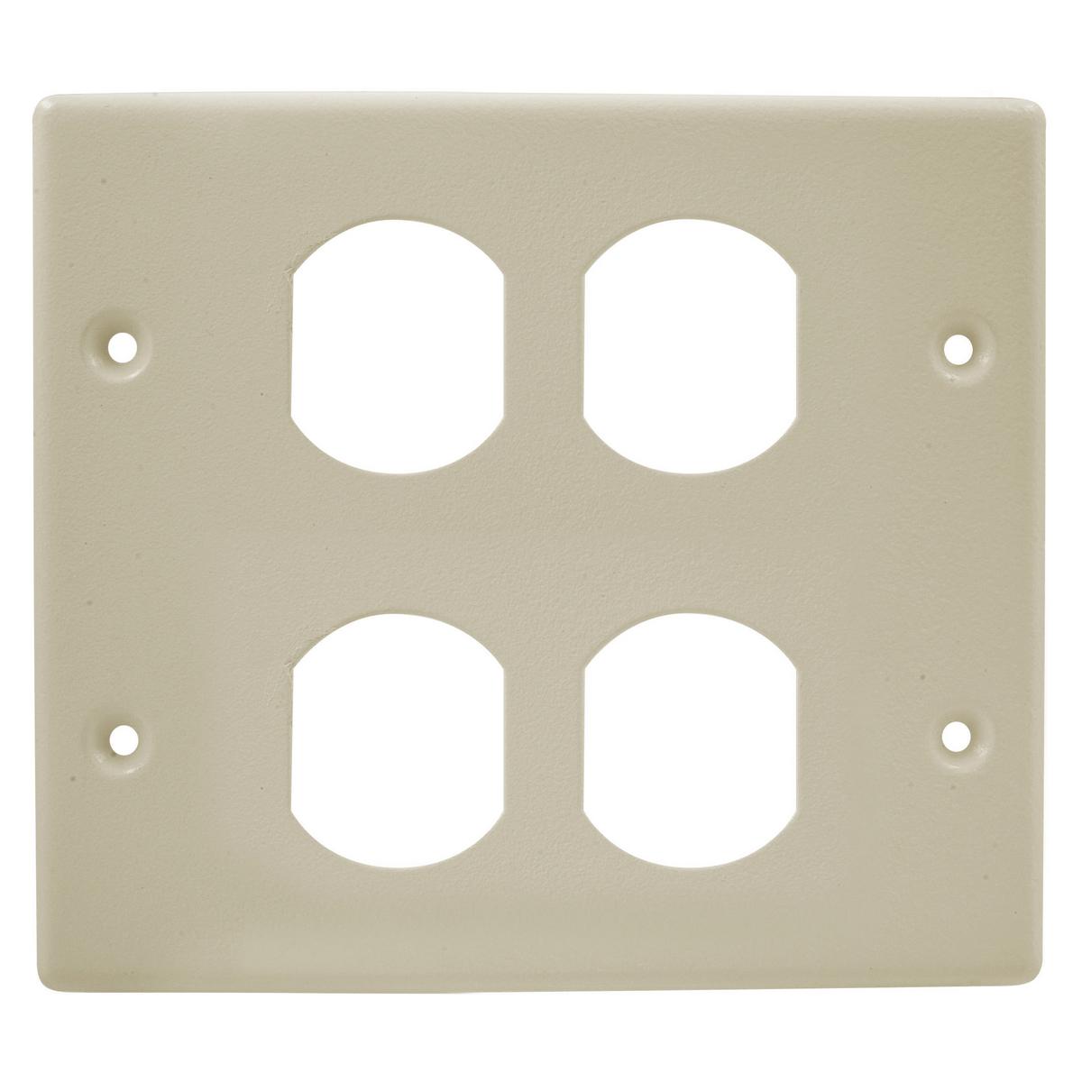 Hubbell Wiring Device-Kellems HBL4747BBIV Raceway Outlet Box Covers & Plates