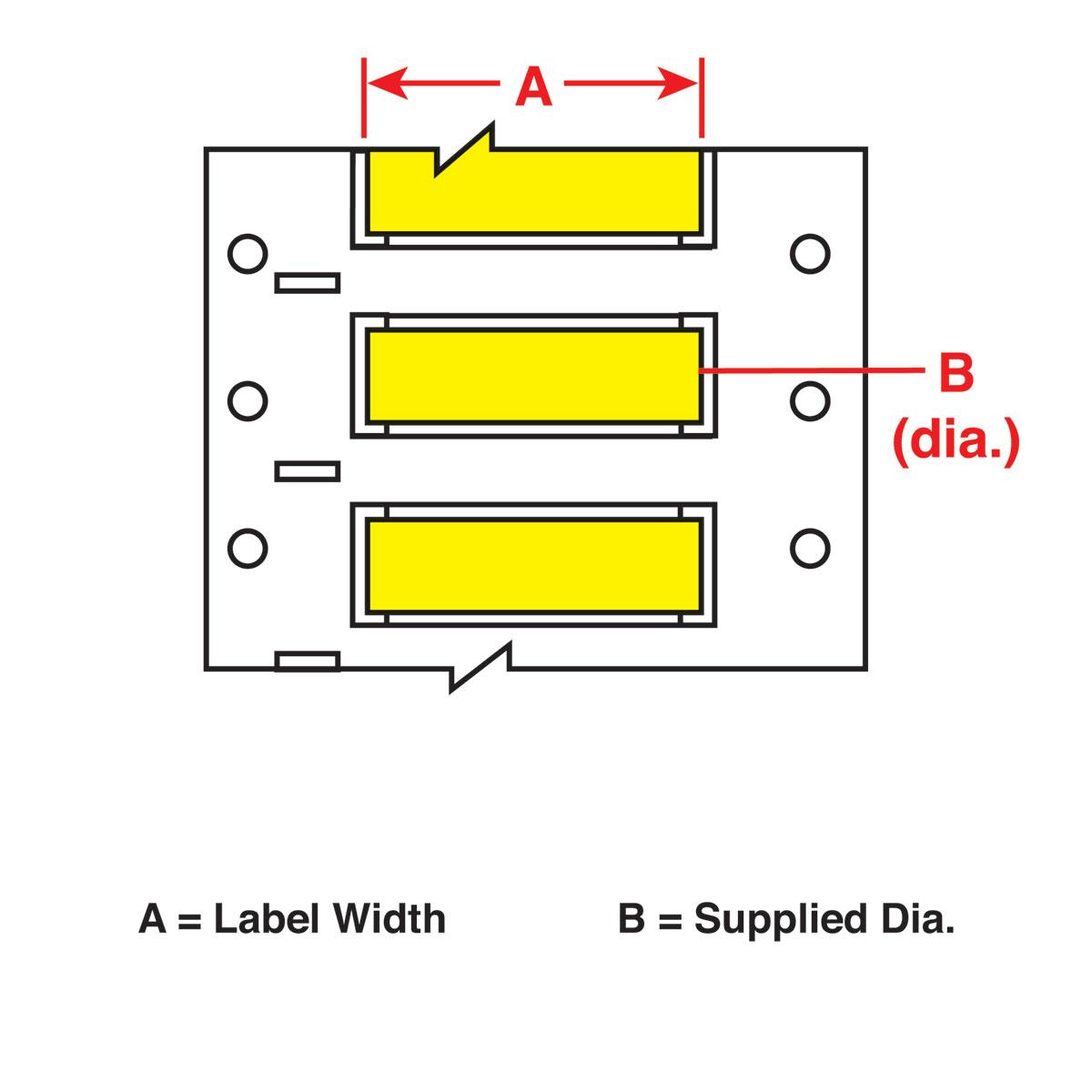 Brady® BM71-375-175-342-2 Wire Marker Sleeves