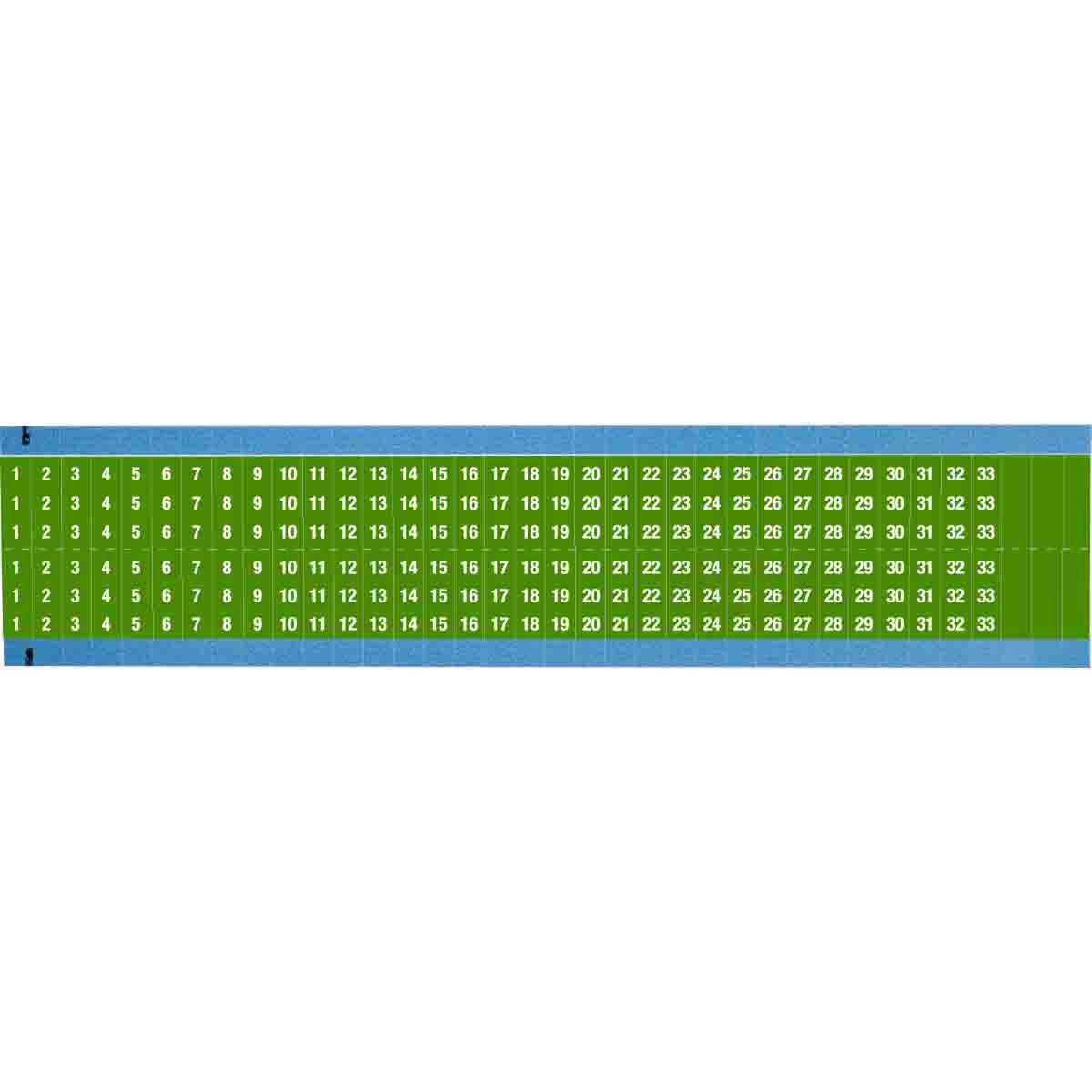 Brady® WM-1-33-GR-SC-PK Wire Marker Cards