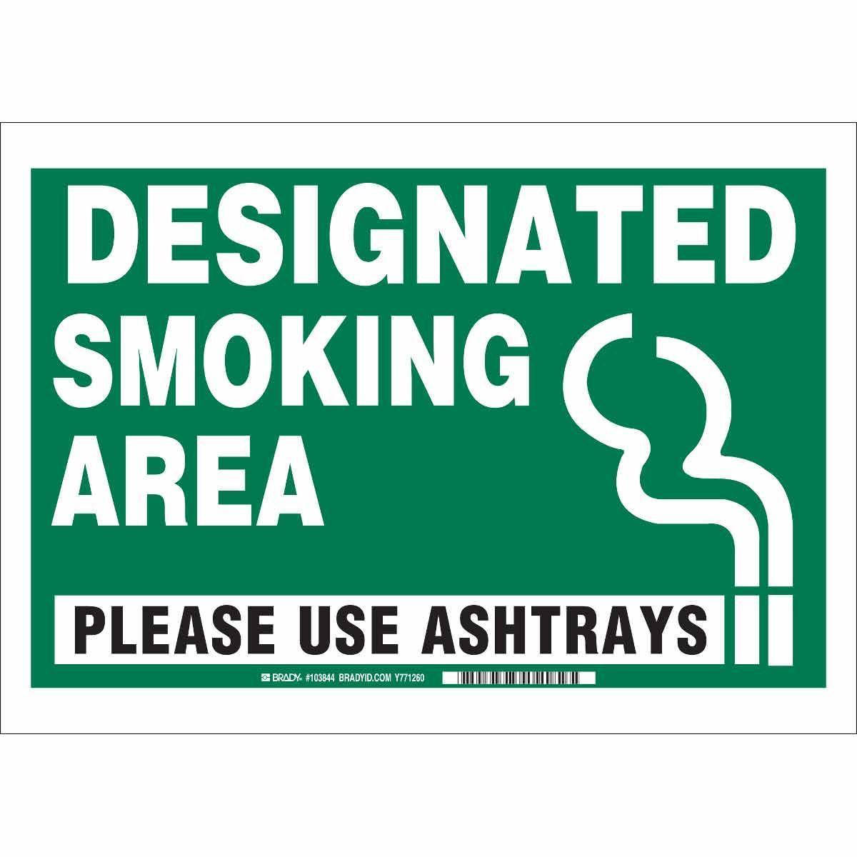 Brady® 103844 No Smoking & Restricted Activity Signs