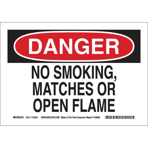 Brady® 115977 No Smoking & Restricted Activity Signs