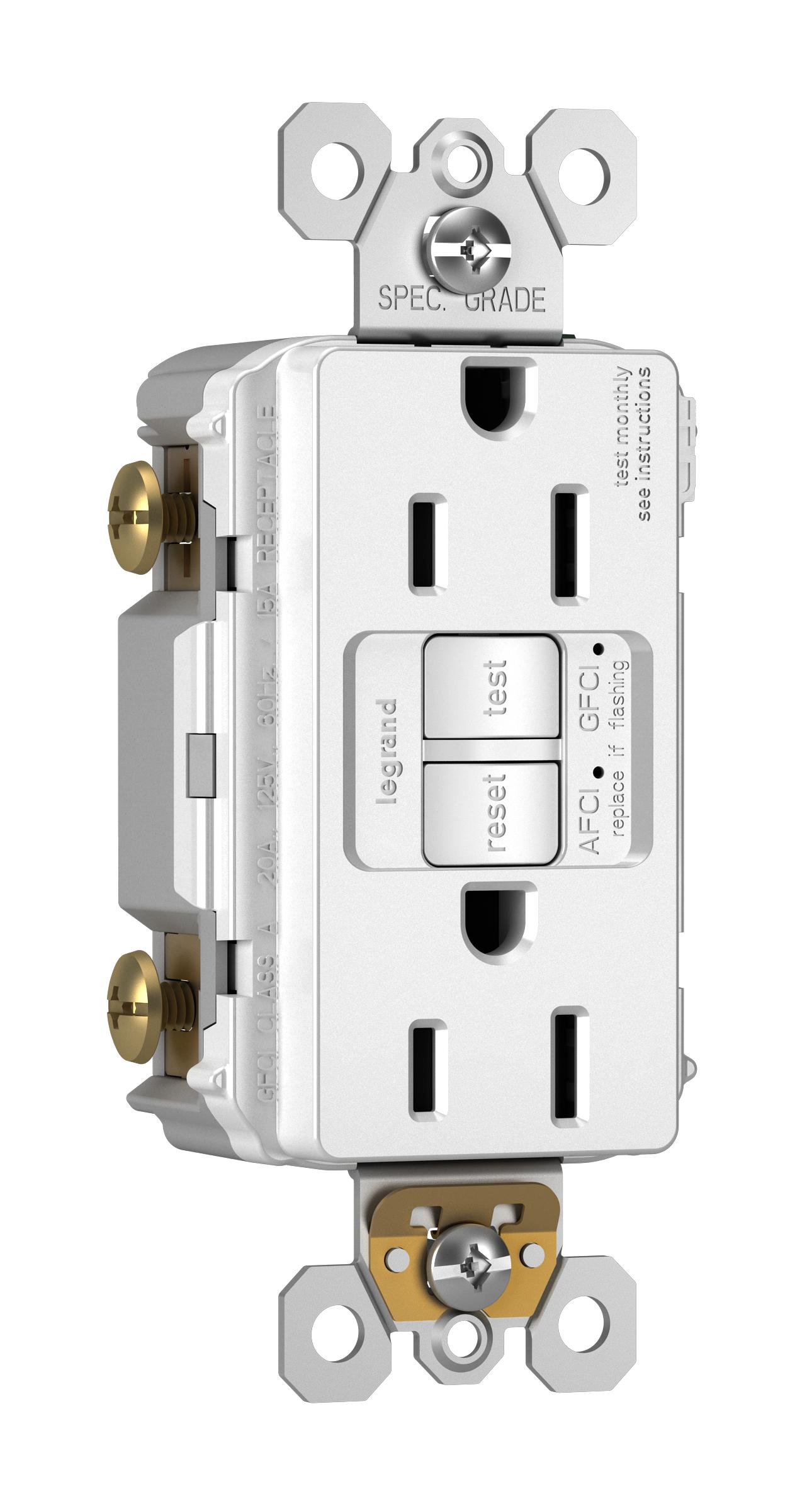 Pass & Seymour® AFGF152TRW AFCI/GFCI Receptacles