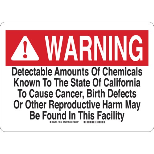 Brady® 18155 Chemical & Hazardous Material Signs