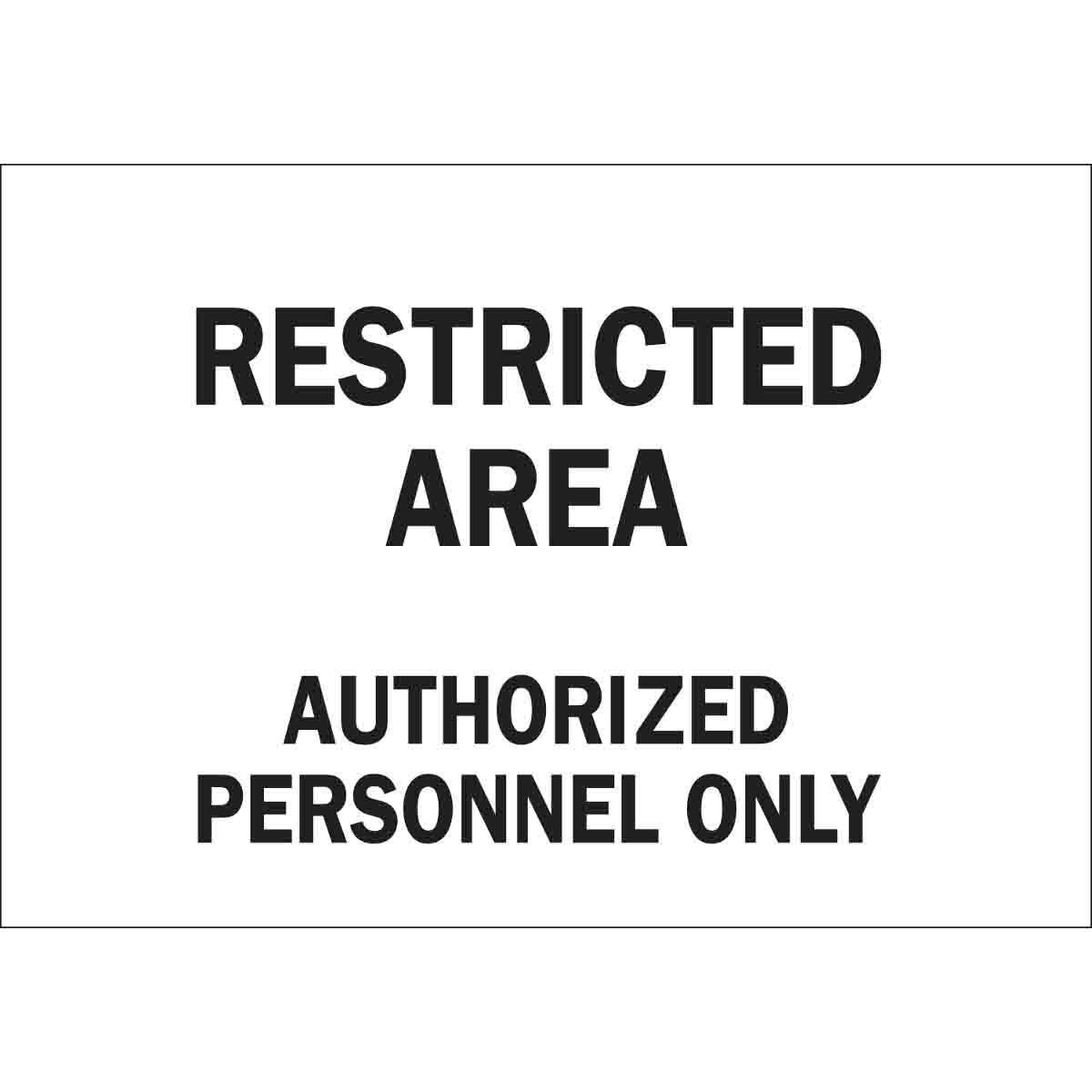 Brady® 84279 Access & Security Signs
