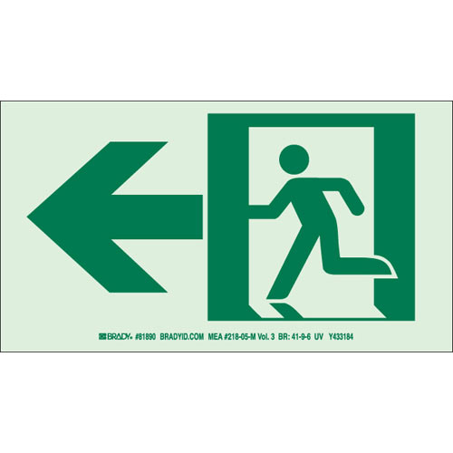 Brady® 114686 Fire, Emergency, Exit & First Aid Signs