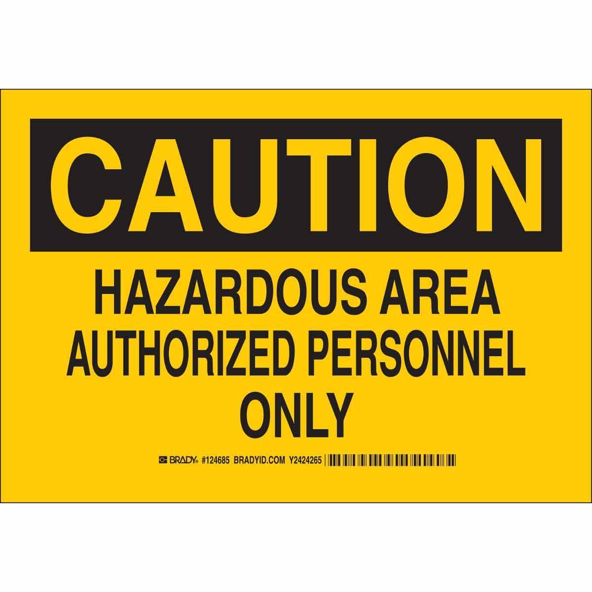 Brady® 124686 Access & Security Signs