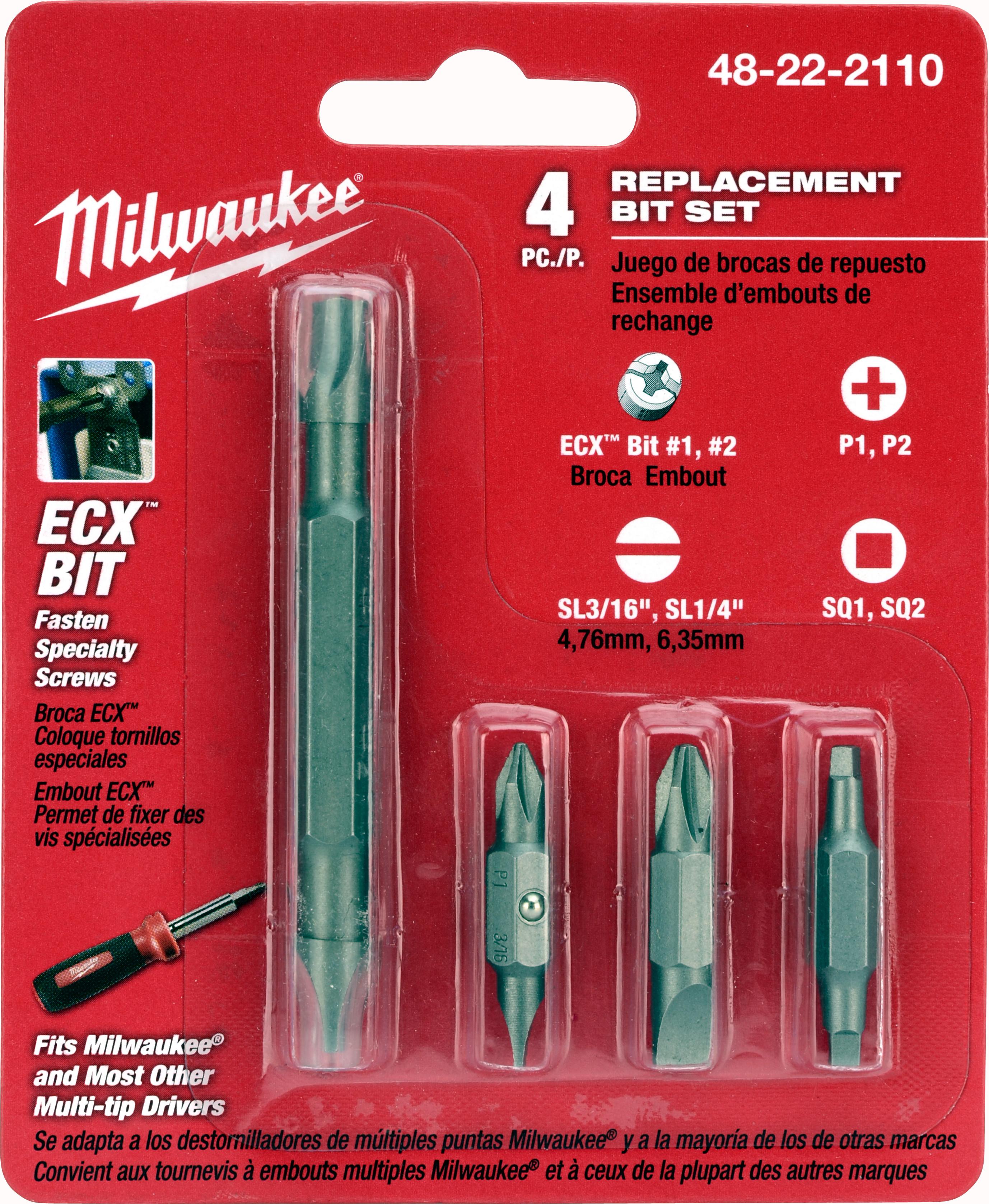 Milwaukee® 48-22-2110 Manual Screwdriver Bit Sets