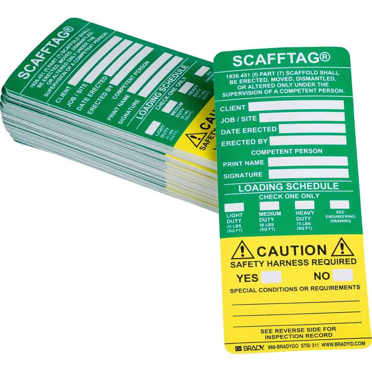 Brady® SCAF-STSI 311 Safety & Facility Tags