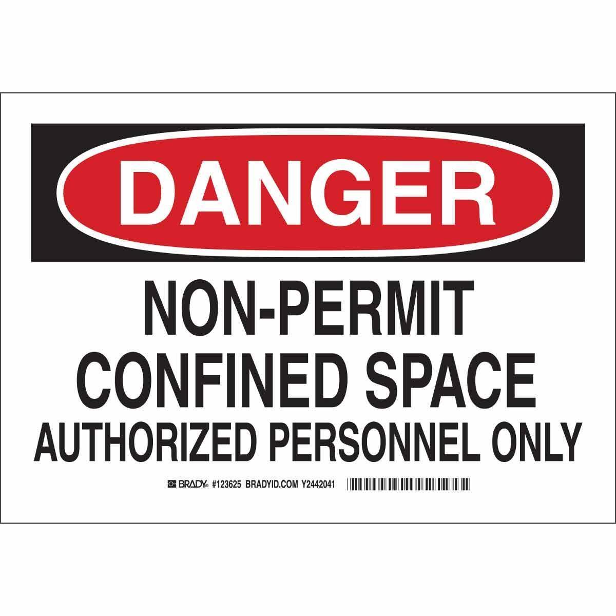 Brady® 123625 Accident Prevention Signs