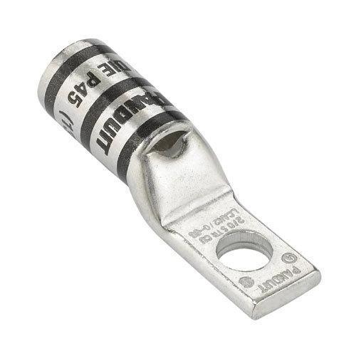 Panduit® Pan-Lug™ LCAN4/0-56-X 1-Hole Compression Connector Lug, 4/0 AWG Stranded Copper Conductor, Die Code: P54, 42.491 in Stud, Tin Plated Copper