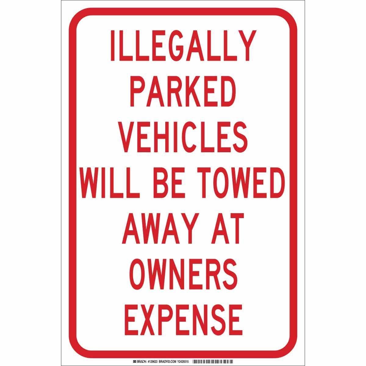 Brady® 129623 Parking & Traffic Signs