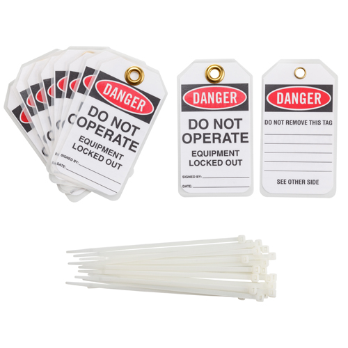 Brady® TG027E-LAM-10 Safety & Facility Tags