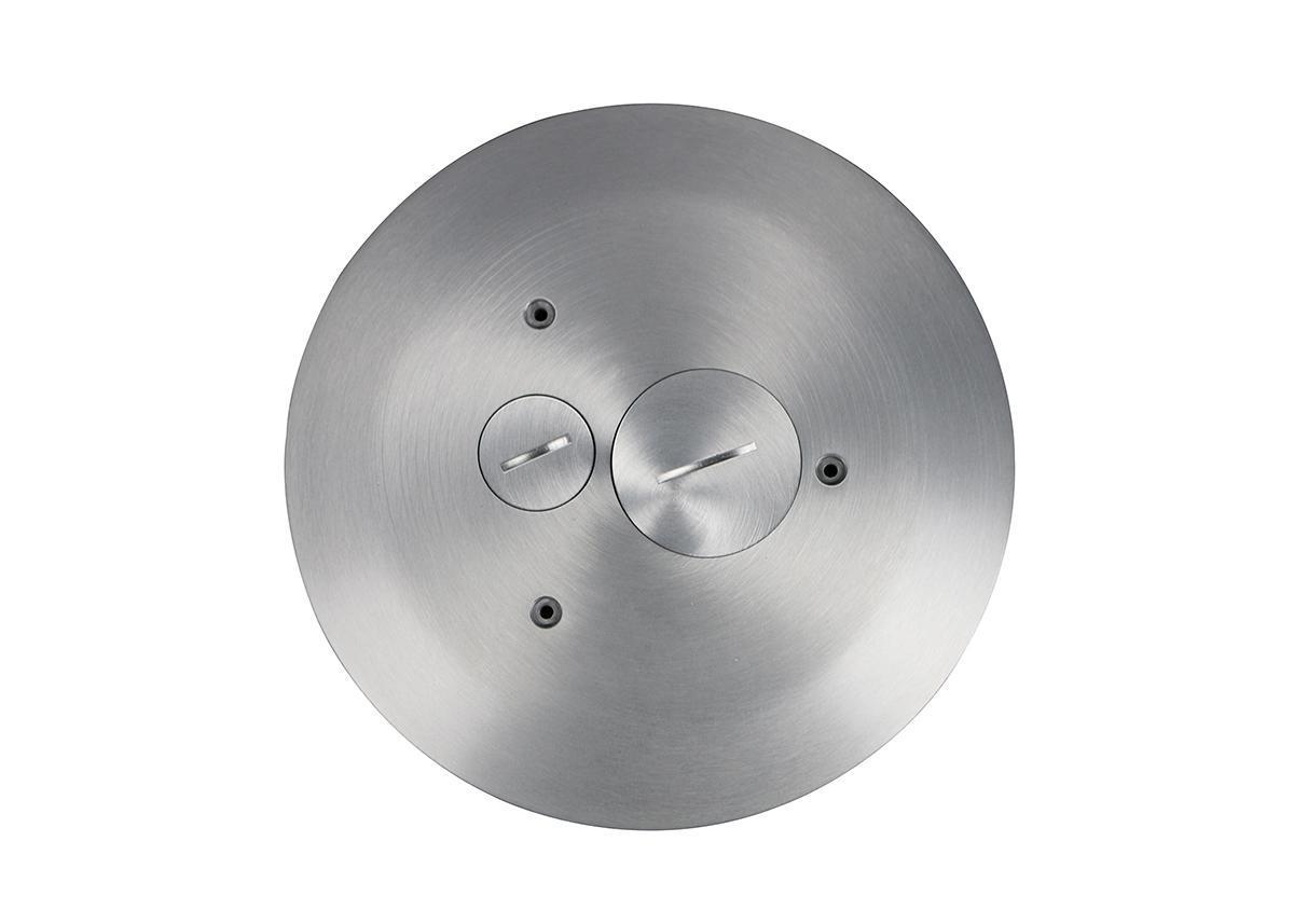 Wiremold® RP4FFCTC15AL Furniture Feed Multi-Service Floor Box Cover Kit, 8-1/4 in Dia, Aluminum