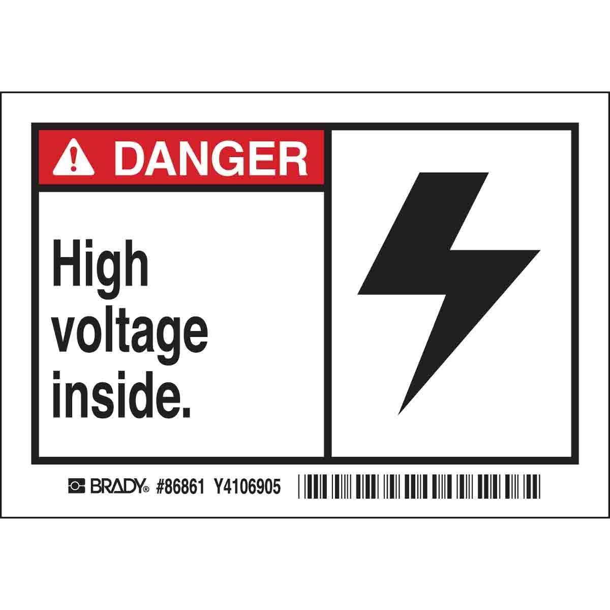 Brady® 86861 Safety & Facility Labels