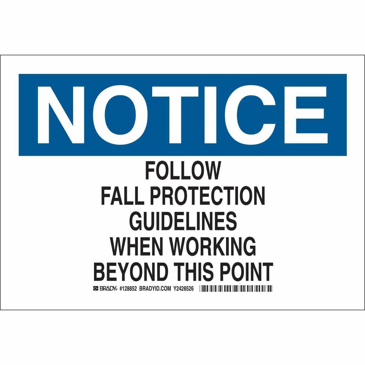 Brady® 128853 Accident Prevention Signs