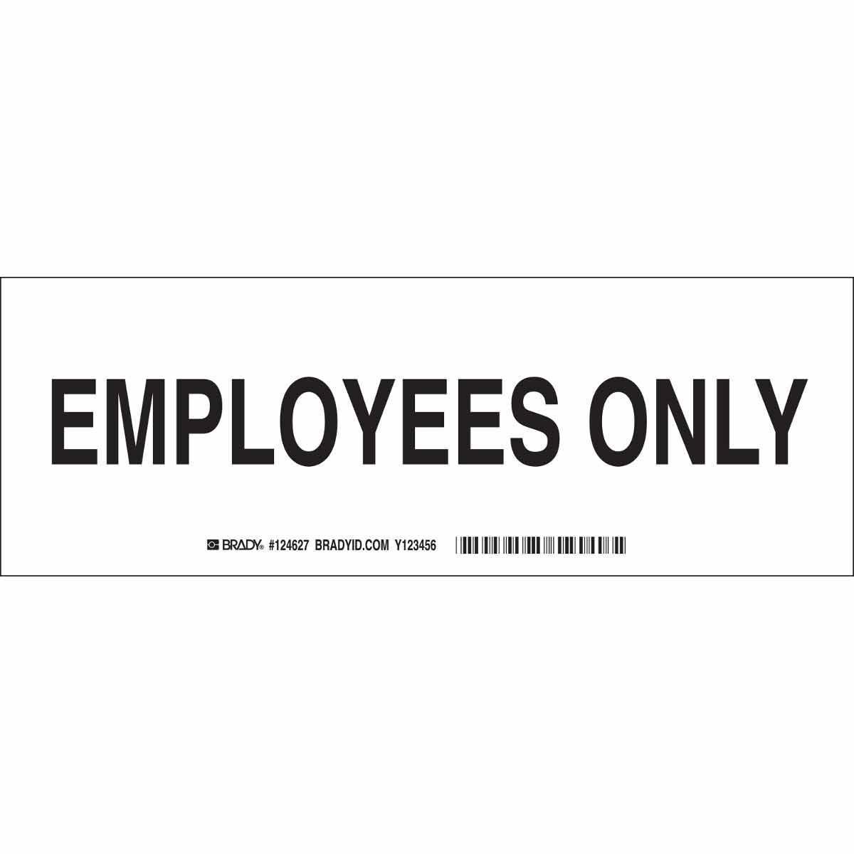 Brady® 124626 Access & Security Signs
