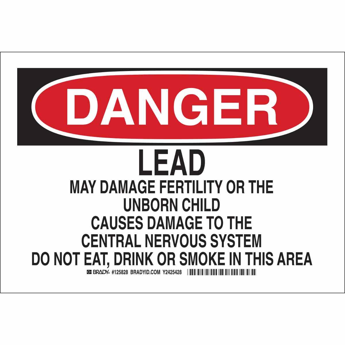 Brady® 125831 Chemical & Hazardous Material Signs