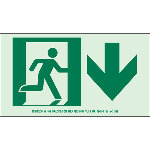 Brady® 114694 Fire, Emergency, Exit & First Aid Signs