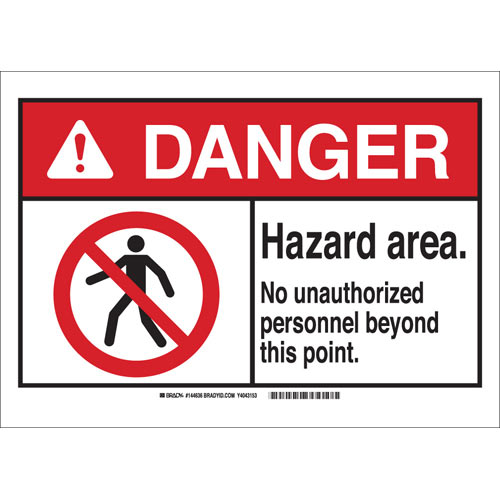 Brady® 144636 Access & Security Signs