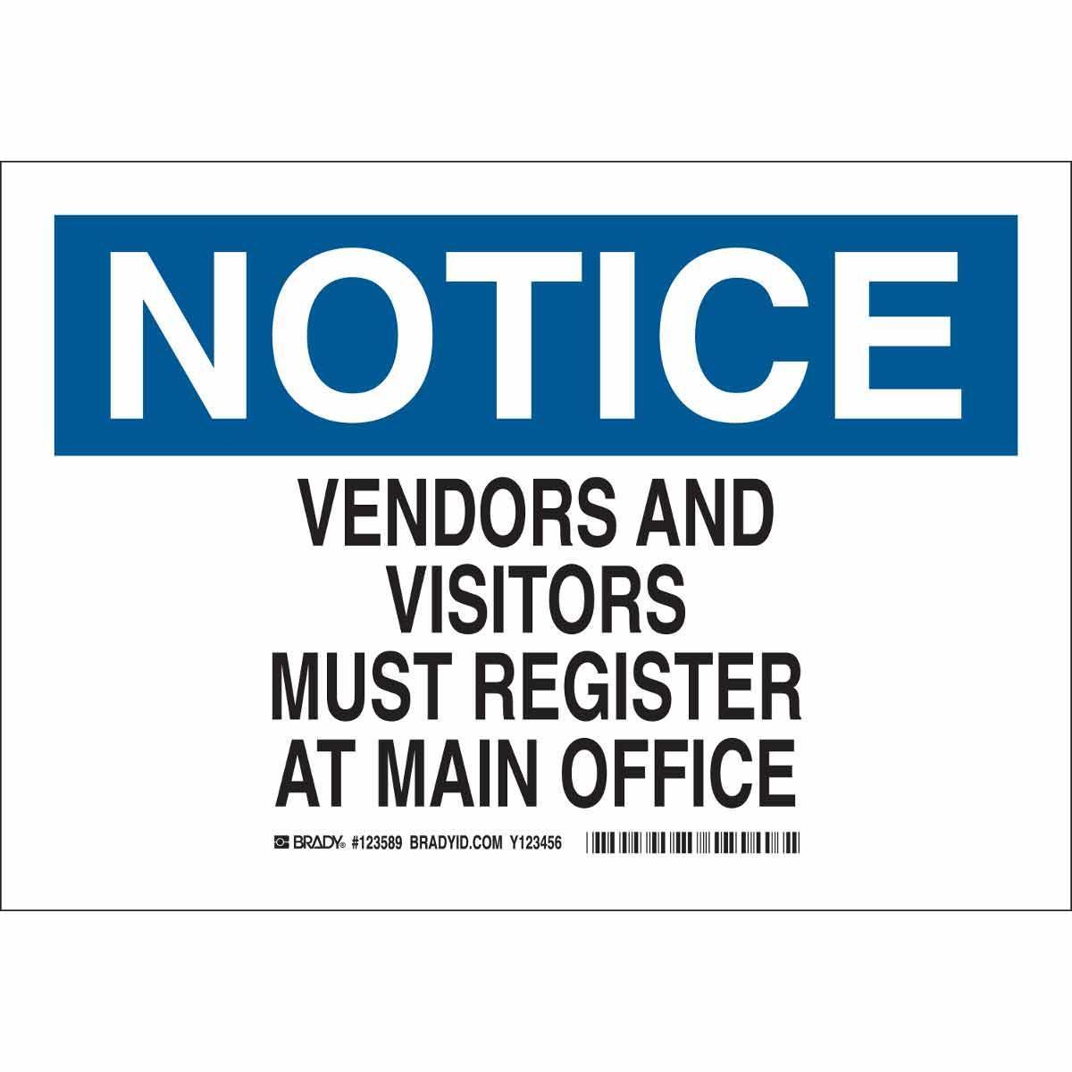 Brady® 123590 Access & Security Signs