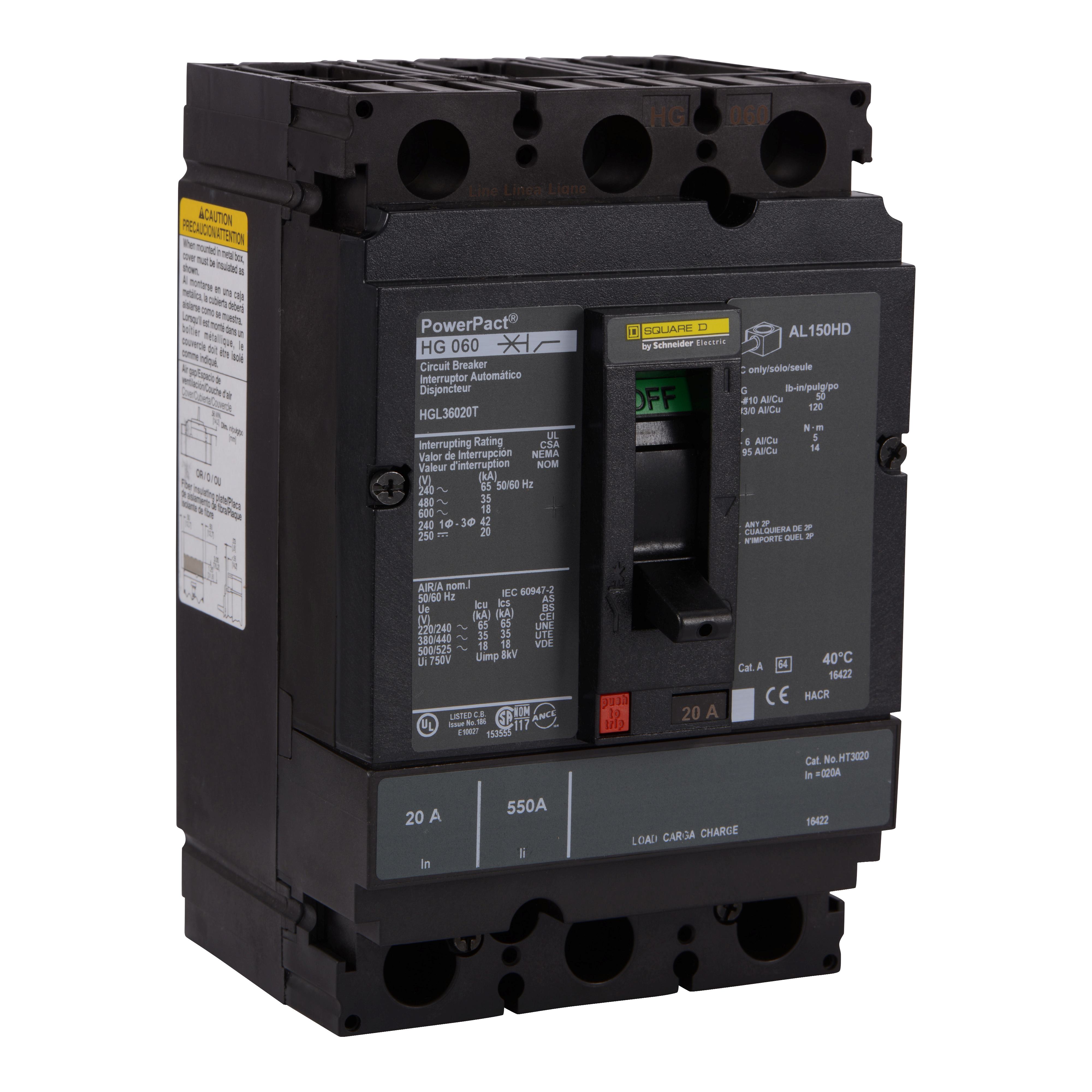 Square D™ HGL36020T Molded Case Circuit Breakers