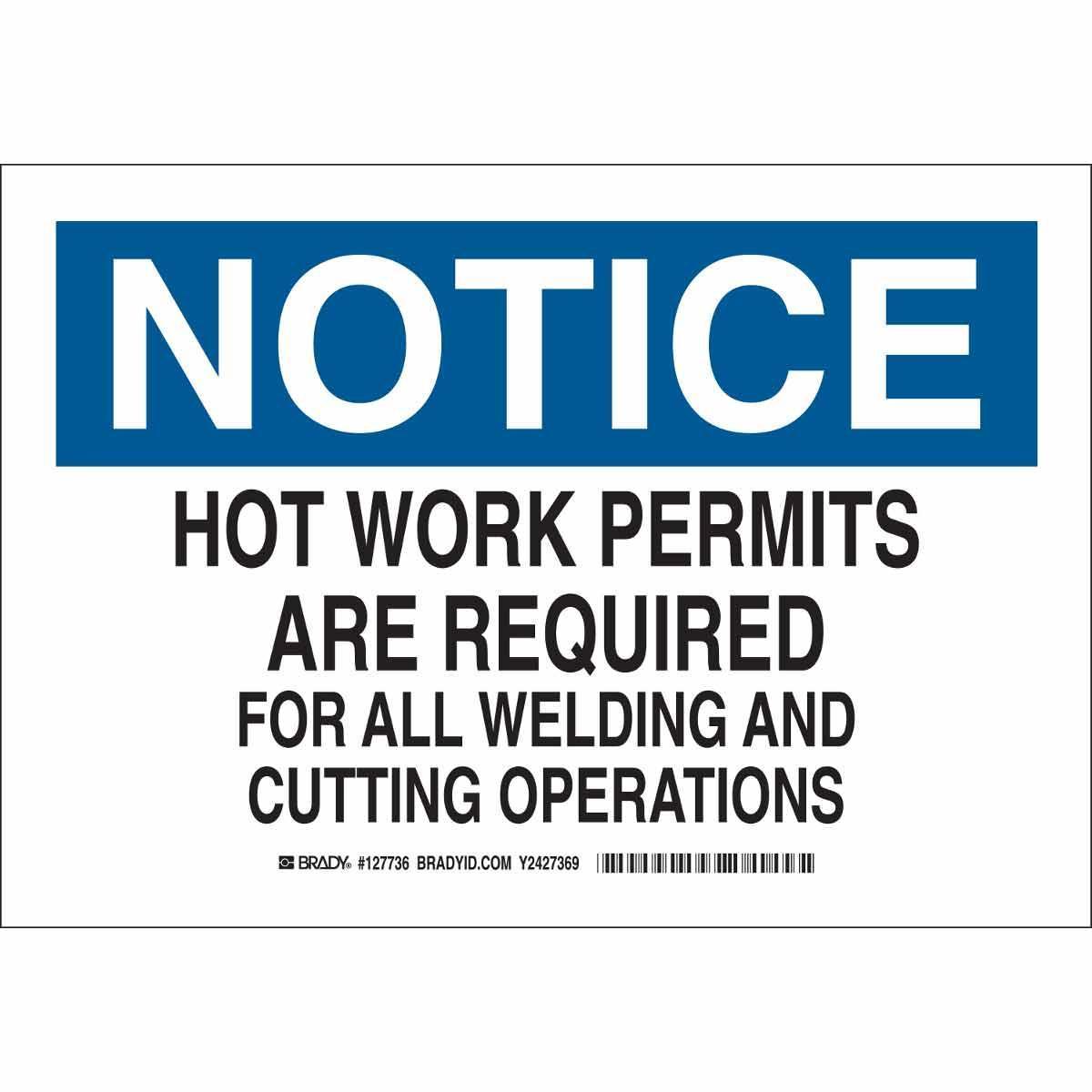 Brady® 127734 Accident Prevention Signs