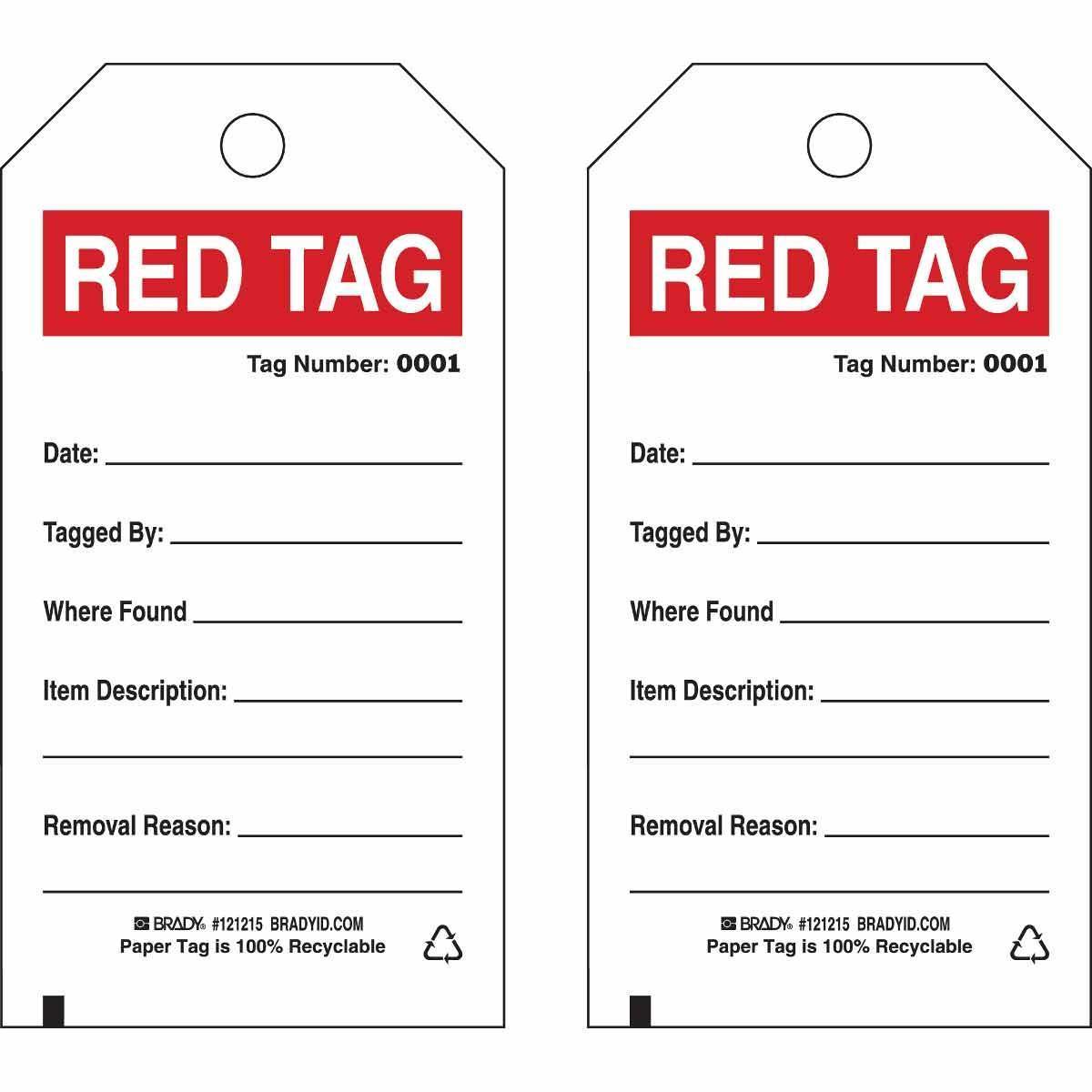 Brady® 121215 Safety & Facility Tags