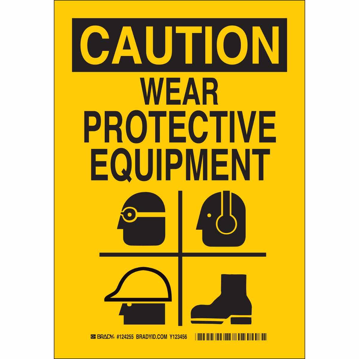 Brady® 124253 Accident Prevention Signs