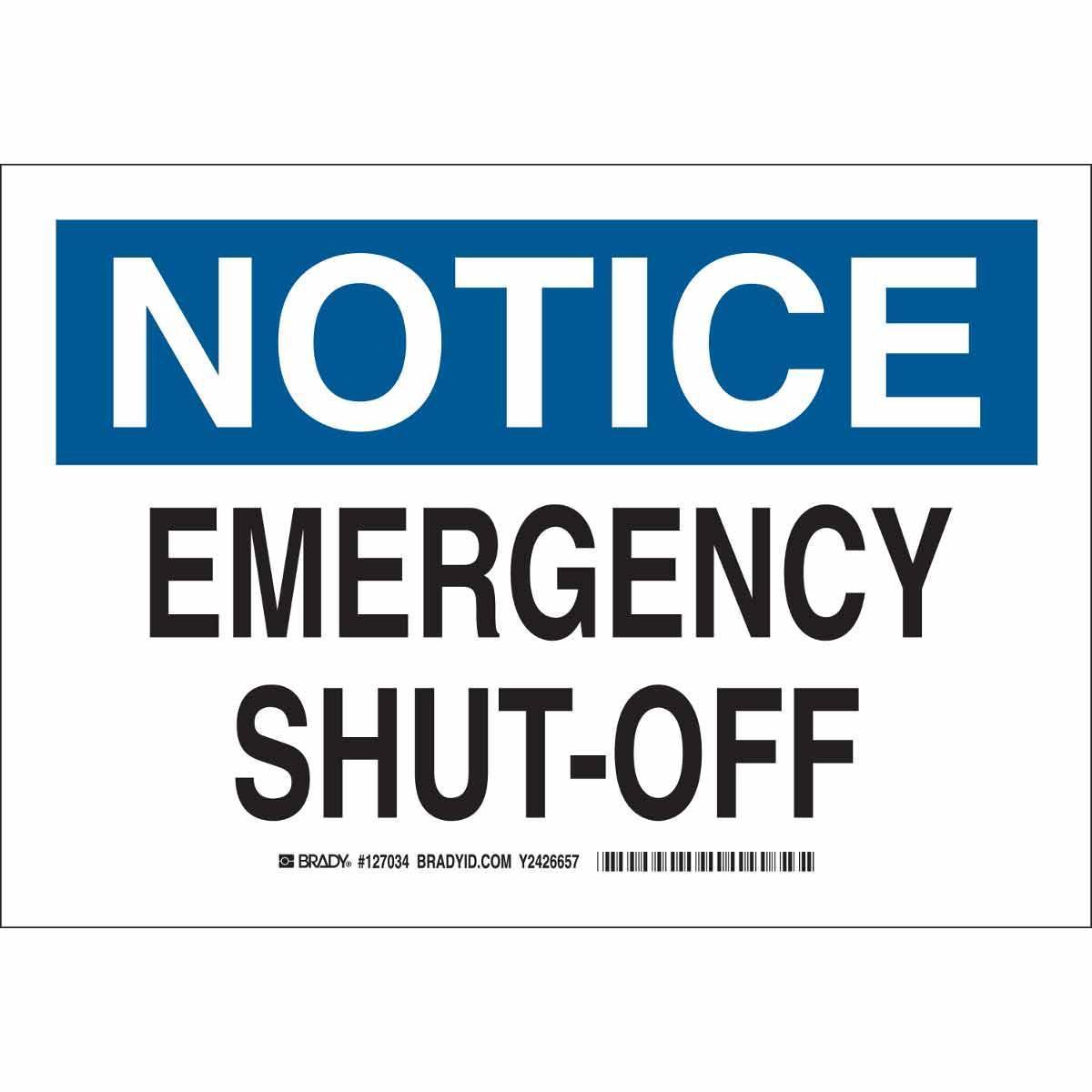 Brady® 127037 Accident Prevention Signs