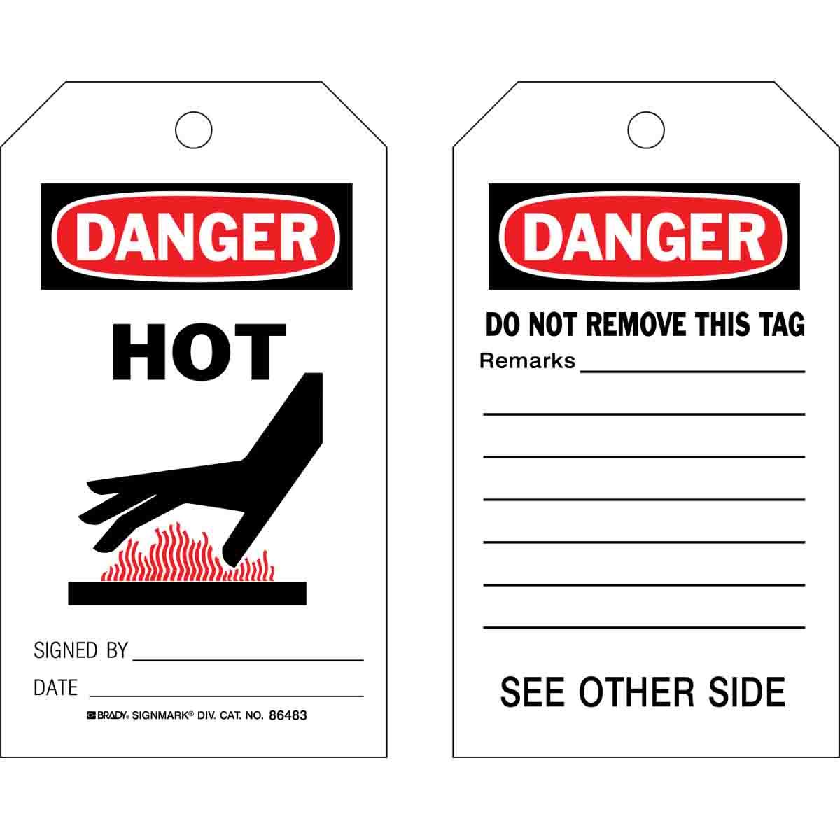Brady® 86483 Safety & Facility Tags