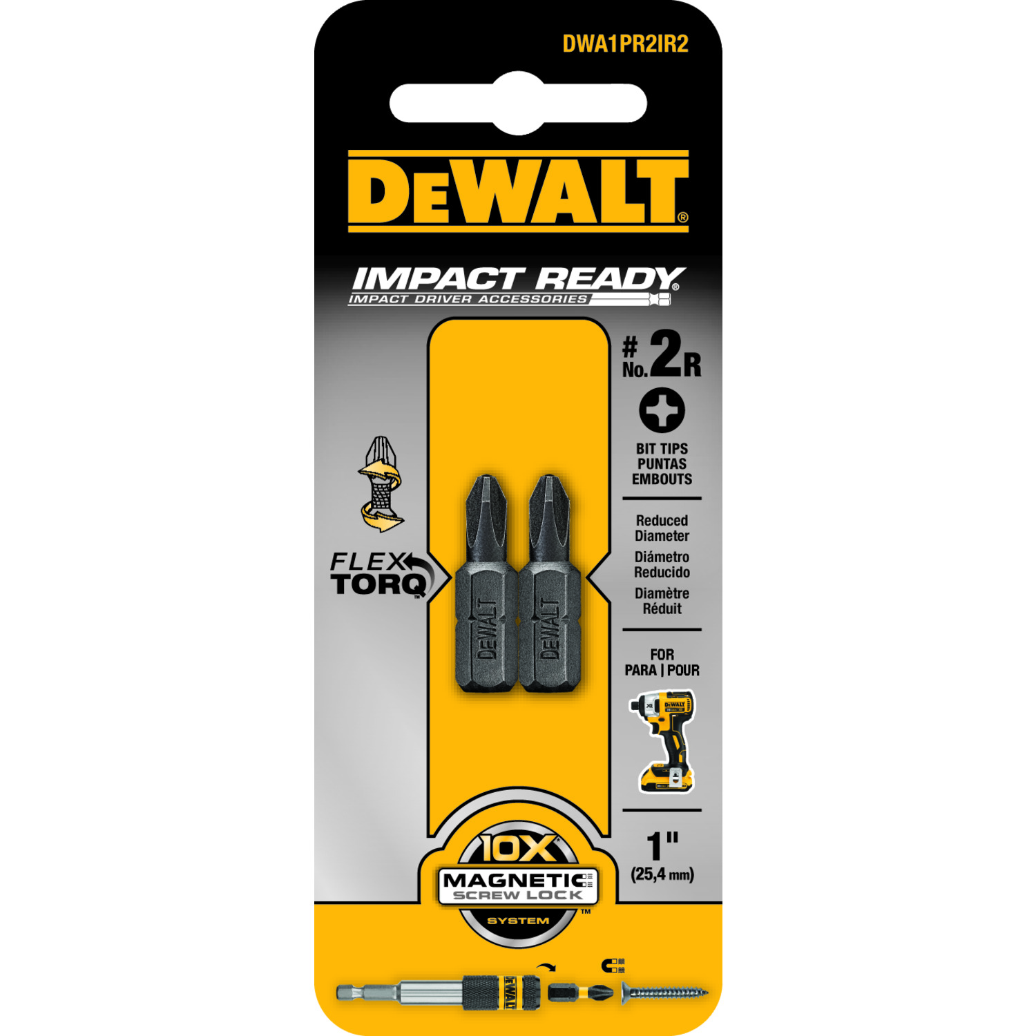 DeWALT® DWA1PR2IR2 Screwdriver Bits
