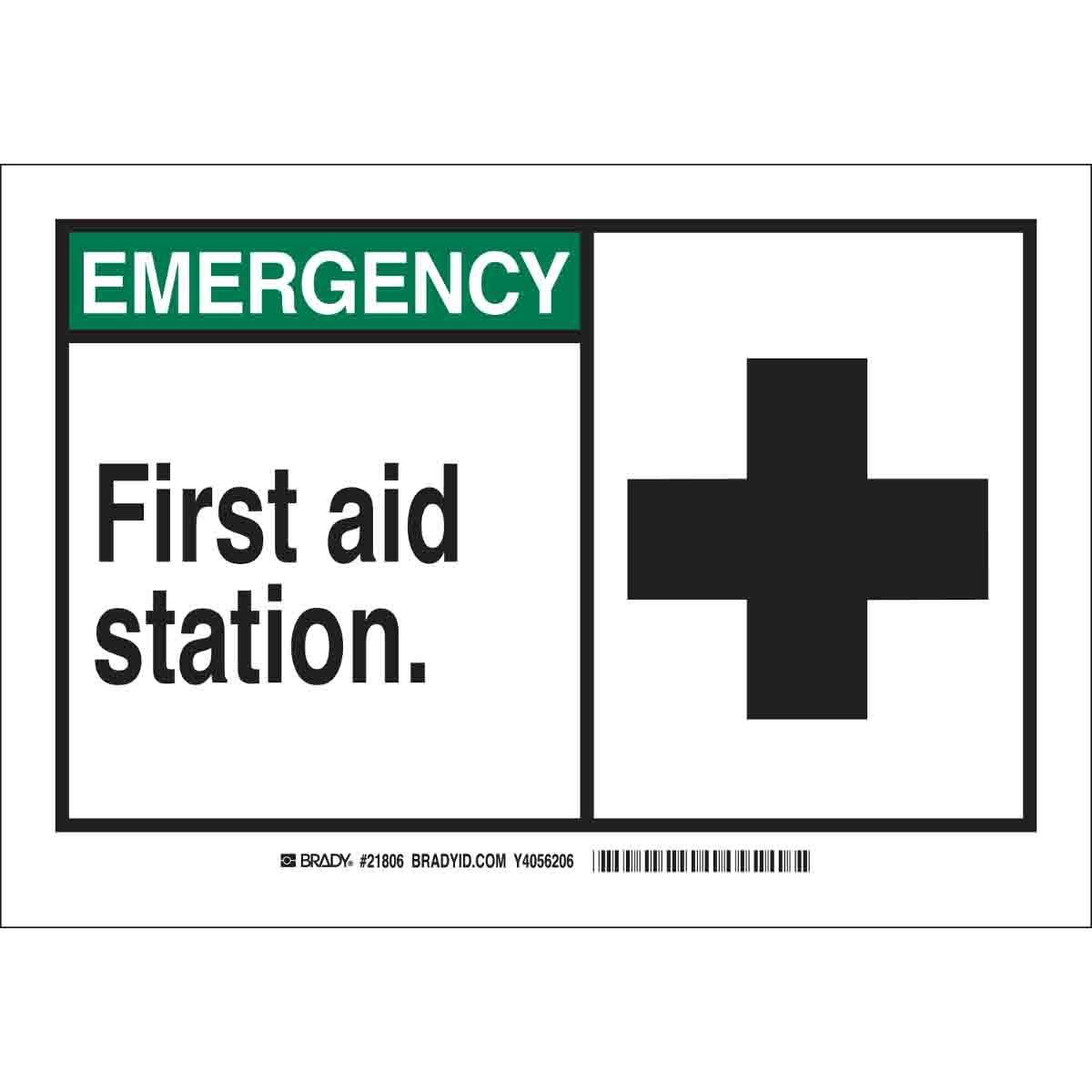 Brady® 83759 Fire, Emergency, Exit & First Aid Signs