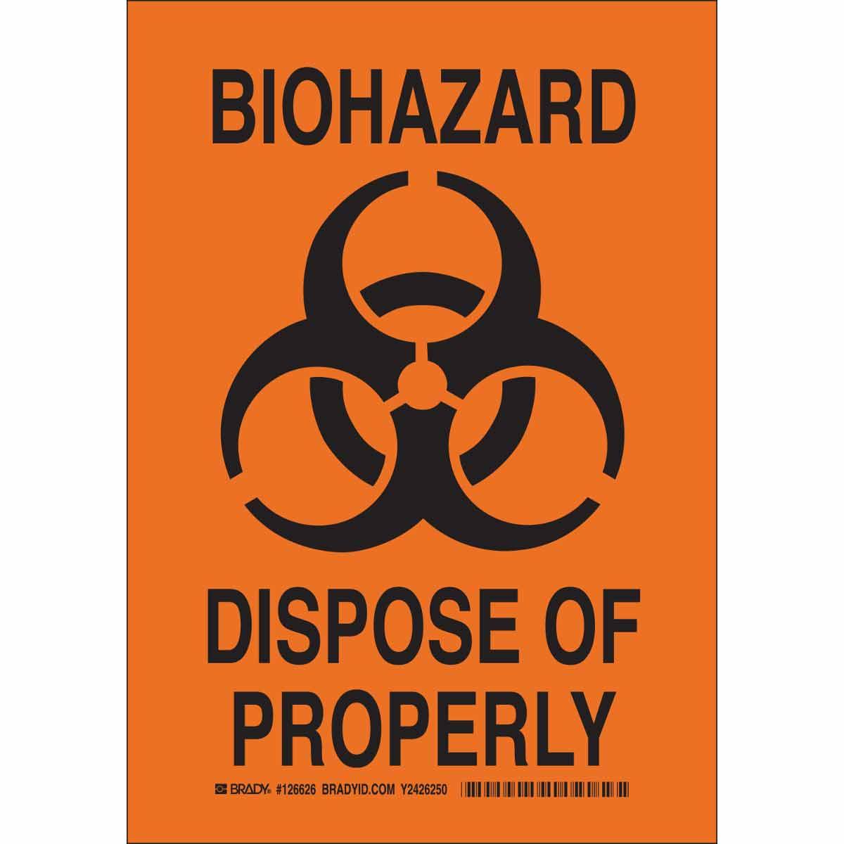Brady® 126624 Chemical & Hazardous Material Signs