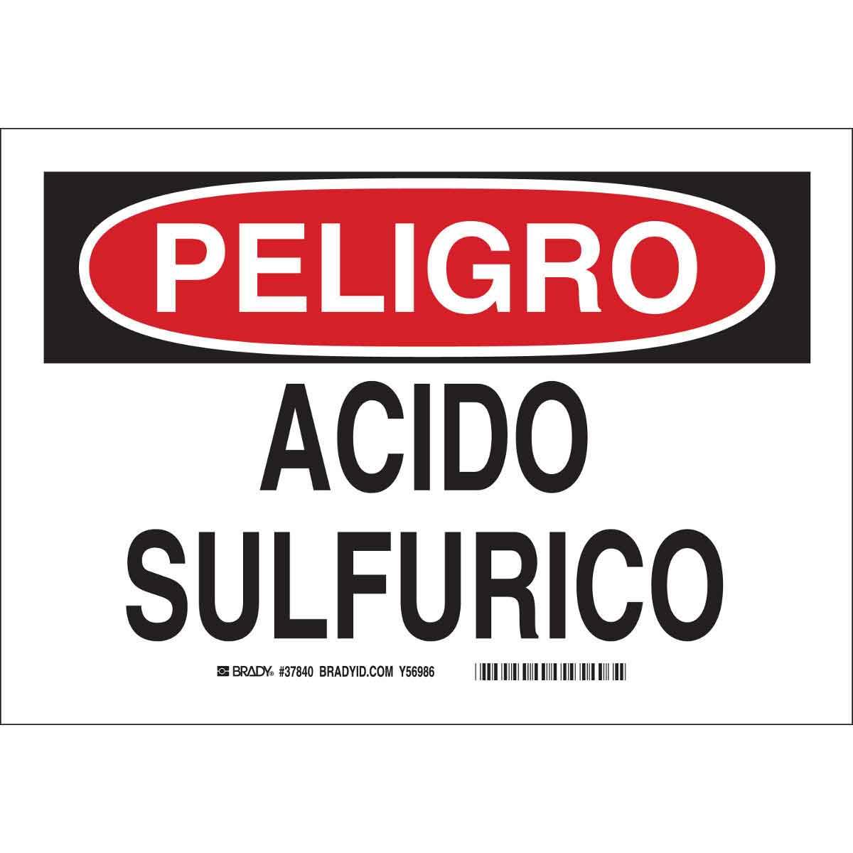Brady® 39142 Chemical & Hazardous Material Signs