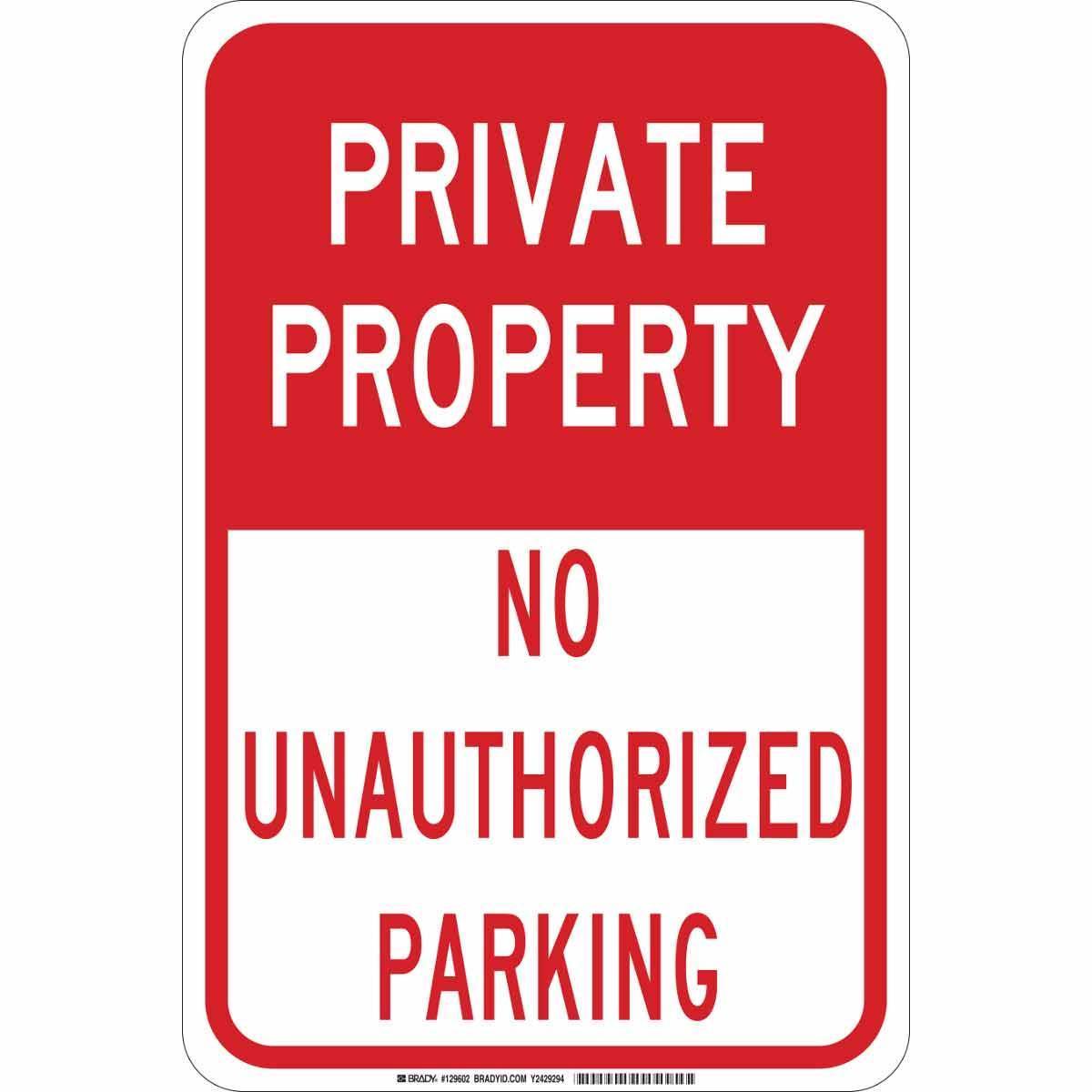 Brady® 129601 Parking & Traffic Signs