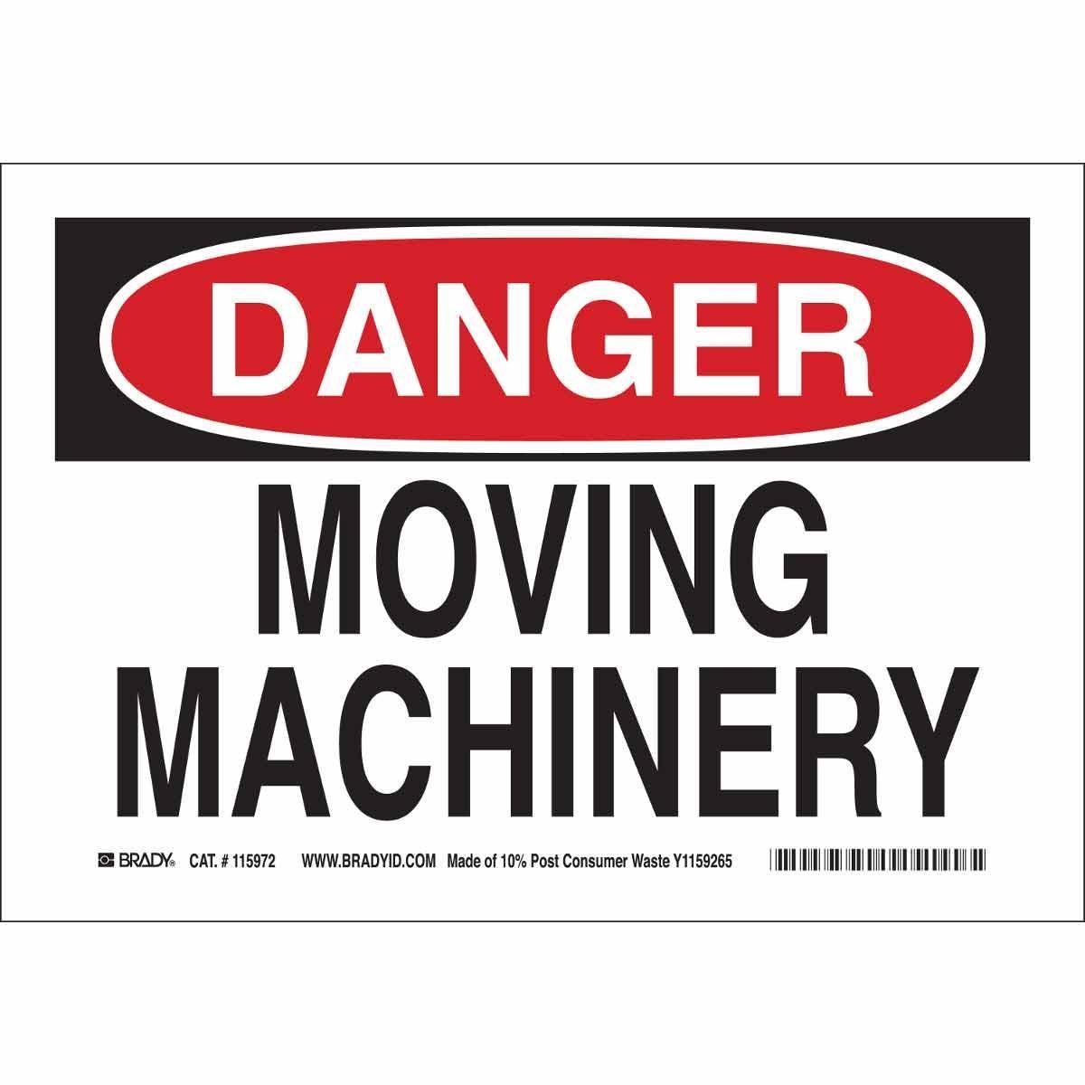 Brady® 23019 Accident Prevention Signs