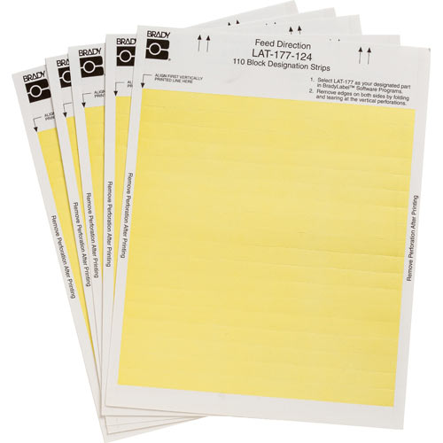 Brady® LAT-177-124-YL Wire & Component Labels