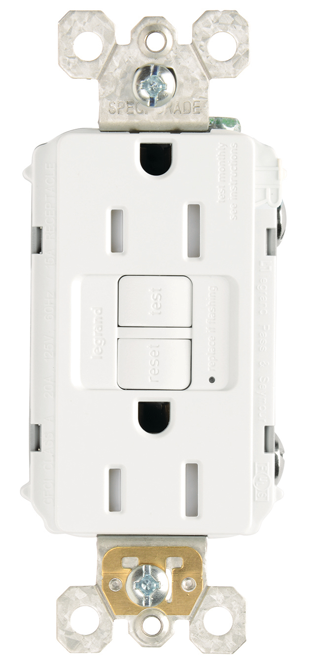 Pass & Seymour® 1597TRNAGRY GFCI Receptacles