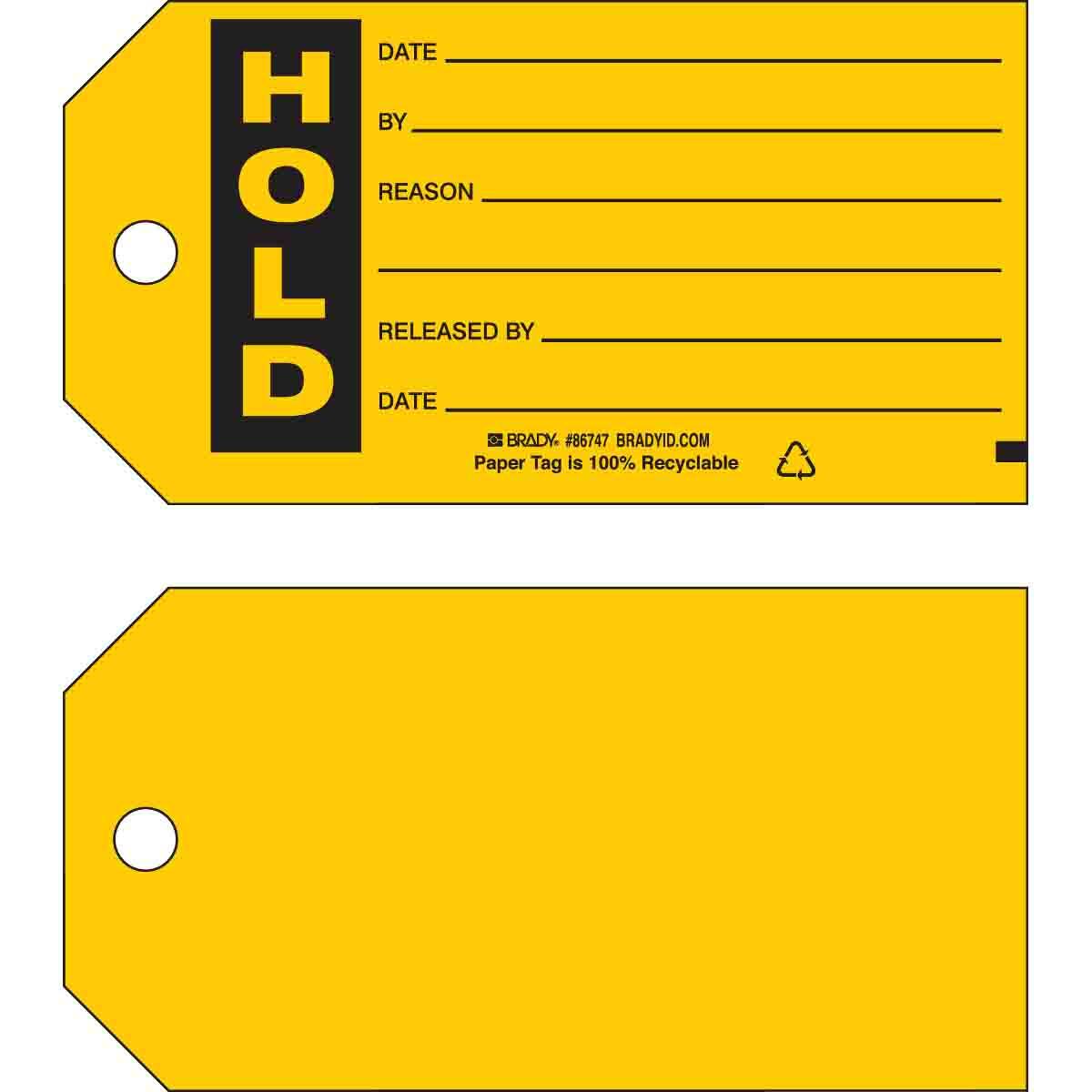 Brady® 86747 Safety & Facility Tags