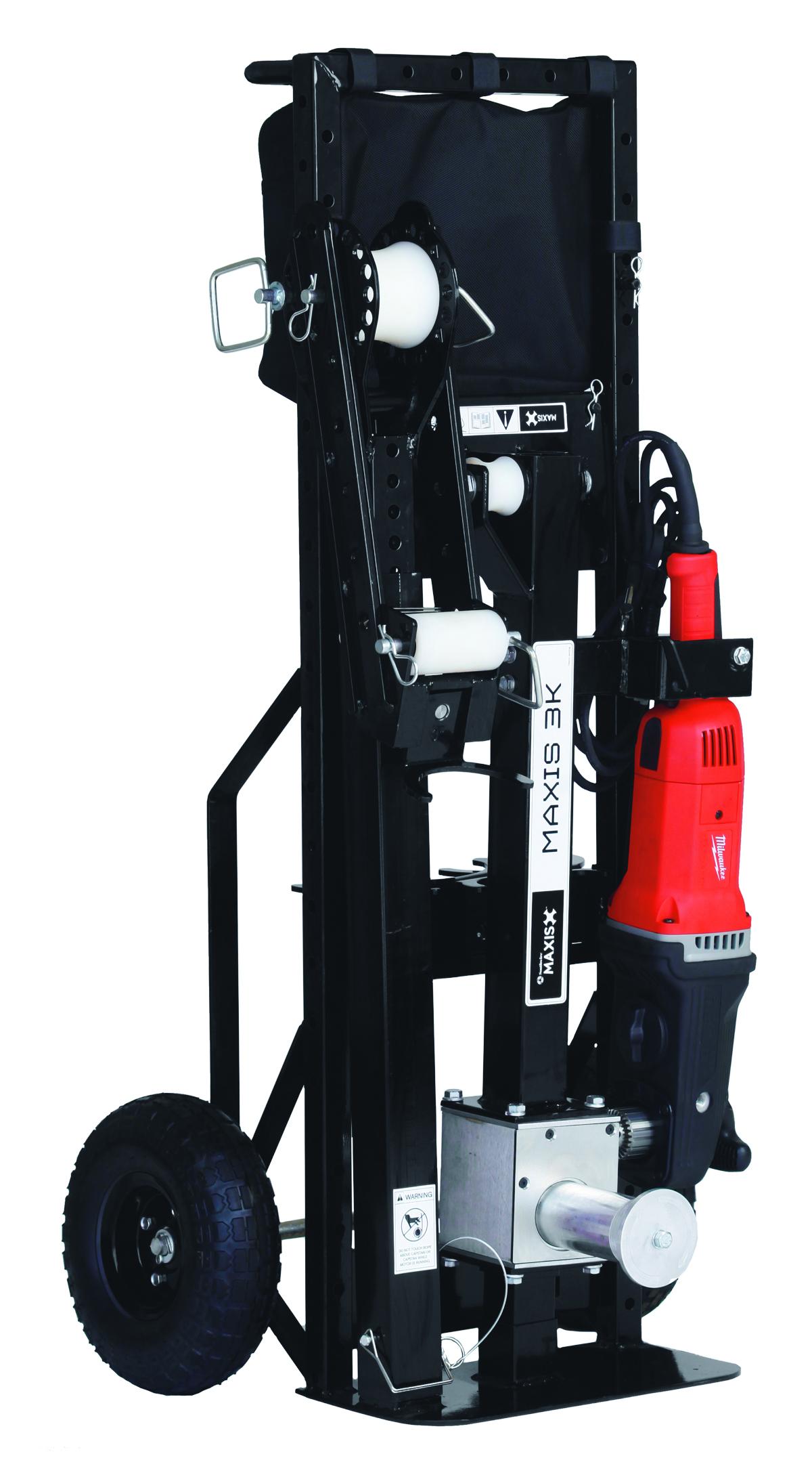 Southwire® Maxis™ 57648401 3K 2-Speed Lightweight Cable Puller With Motor, 3000 lb Pulling, 25/100 fpm Pulling, 96 in L Pull Cable, Steel