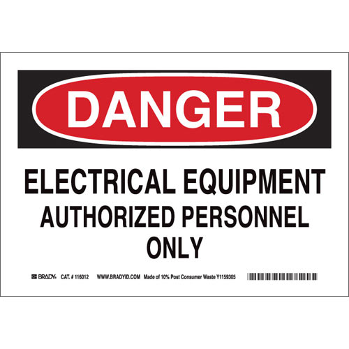 Brady® 116013 Access & Security Signs