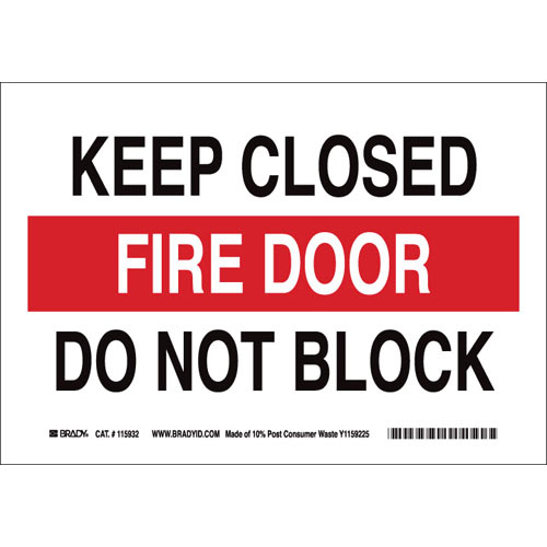 Brady® 118152 Fire, Emergency, Exit & First Aid Signs