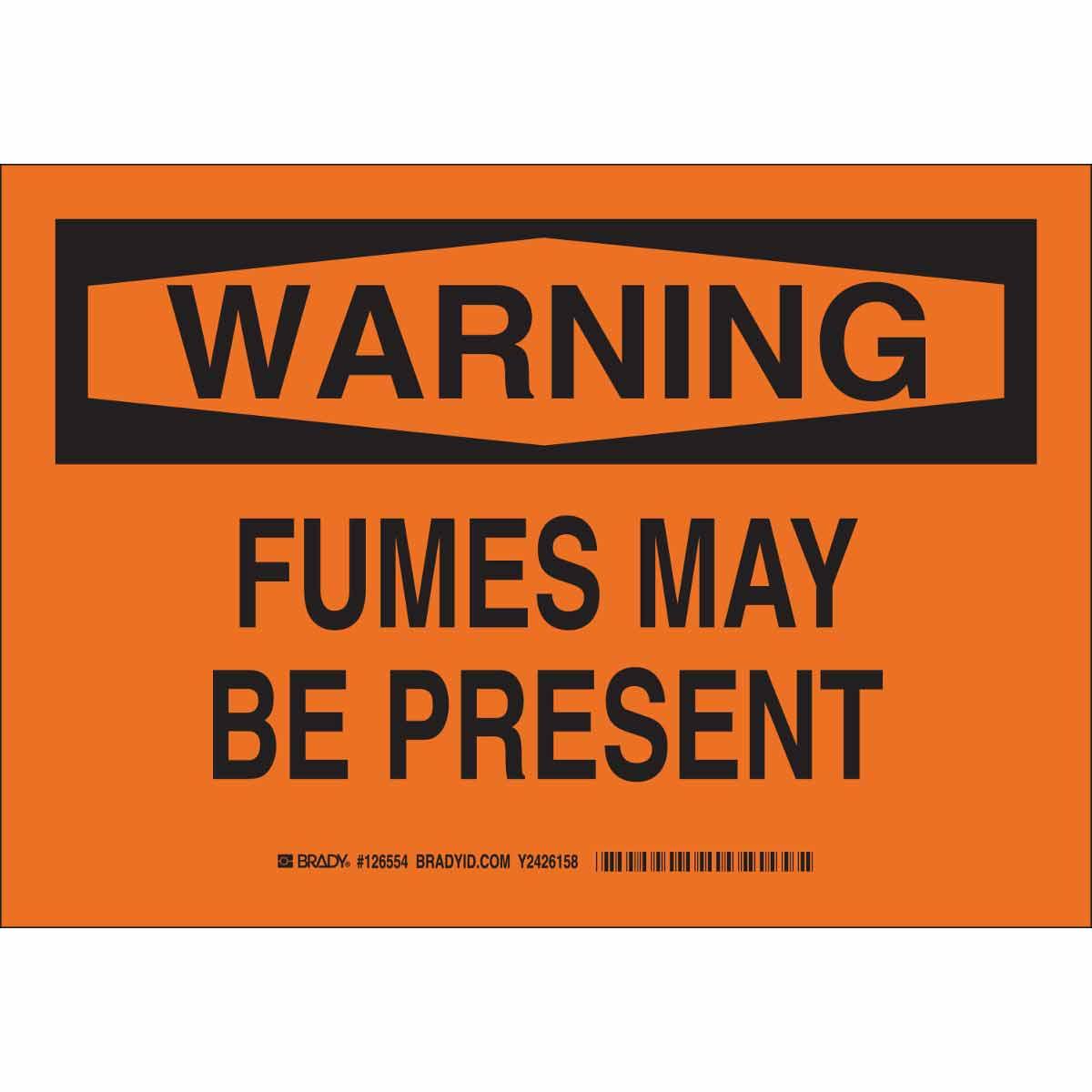 Brady® 126552 Chemical & Hazardous Material Signs