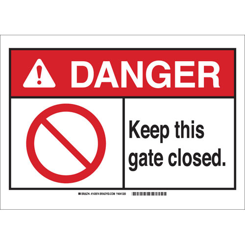 Brady® 143969 Accident Prevention Signs