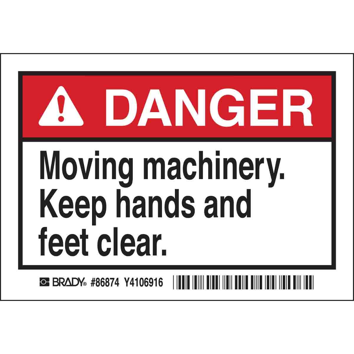 Brady® 86874 Safety & Facility Labels