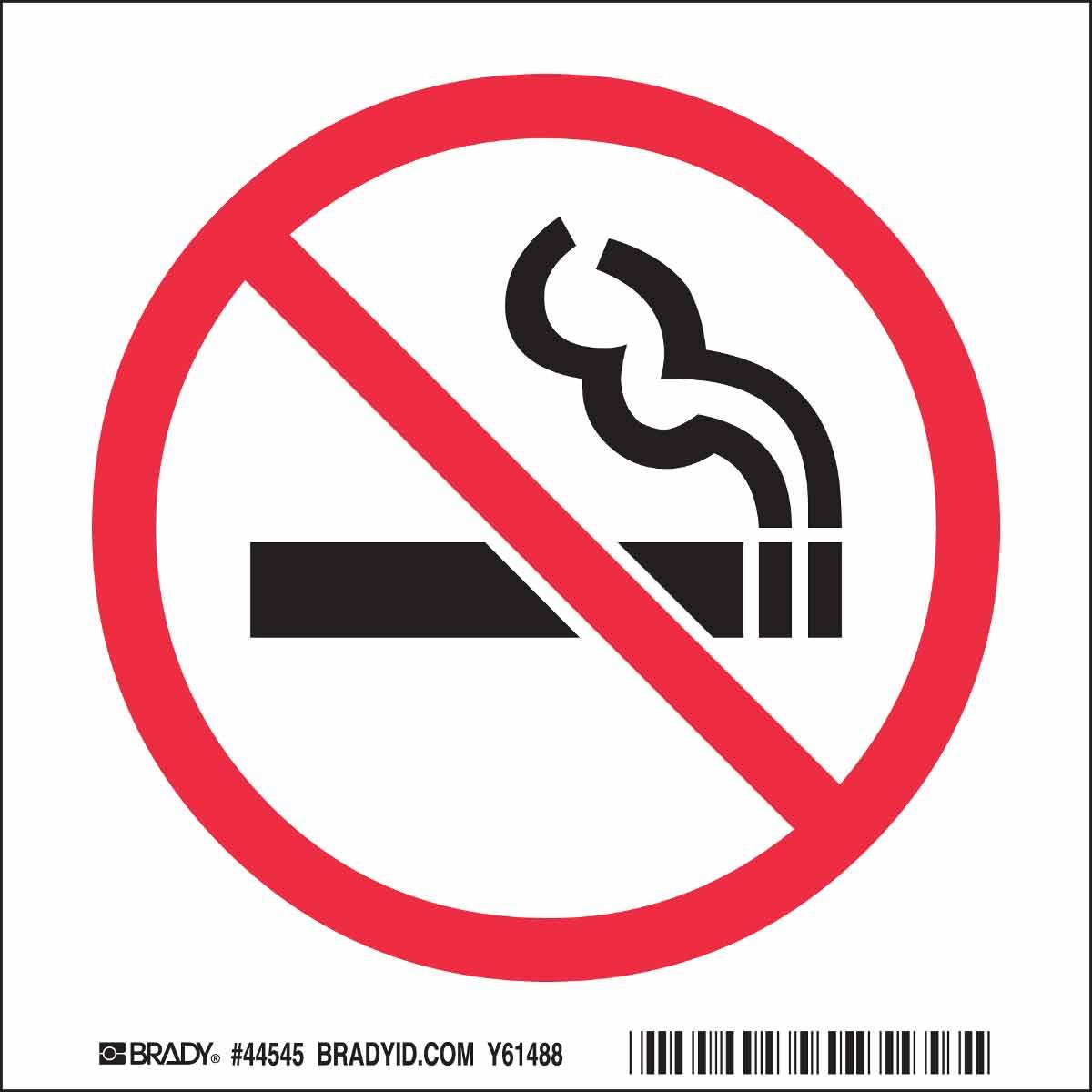 Brady® 44545 No Smoking & Restricted Activity Signs