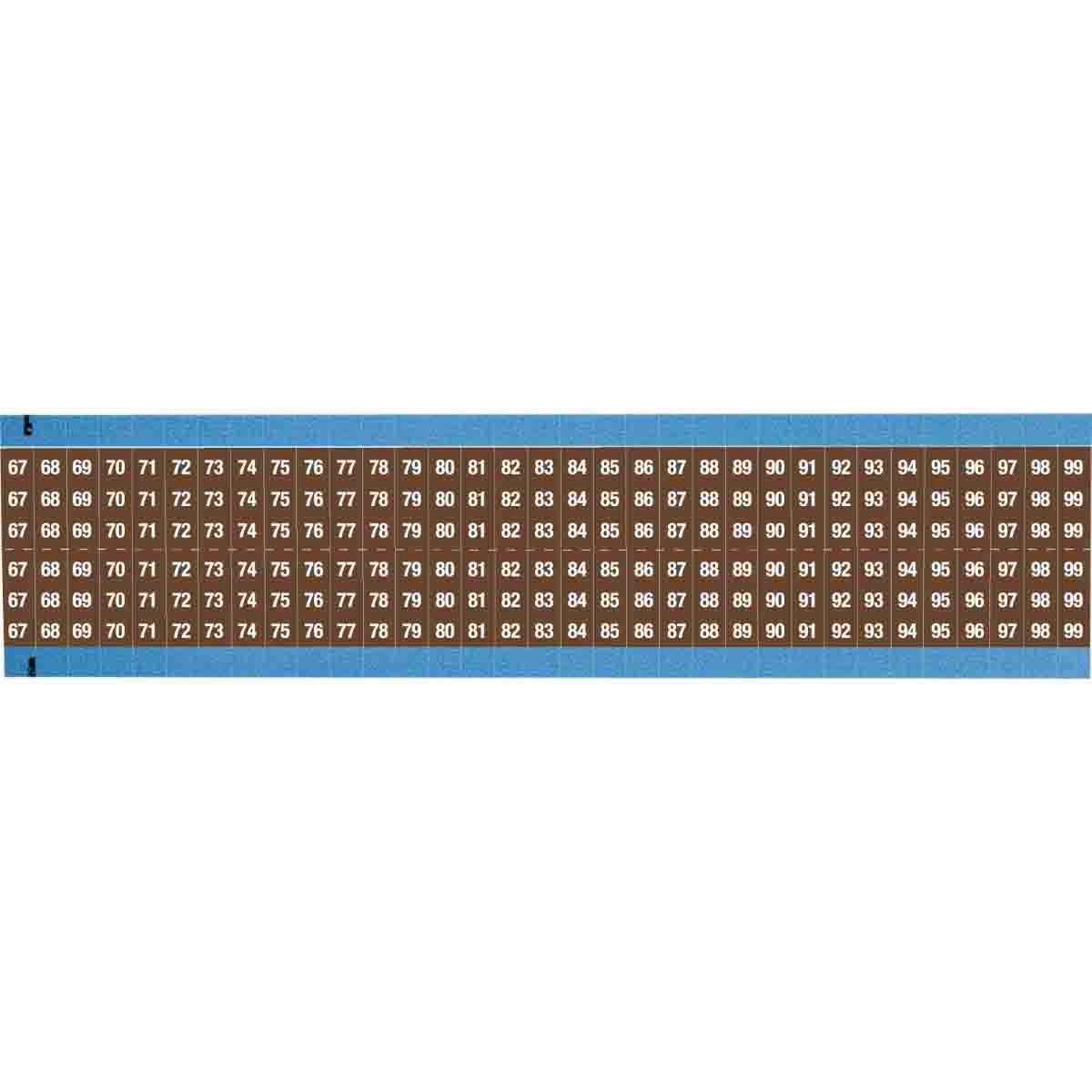 Brady® WM-67-99-BR-SC-PK Wire Marker Cards